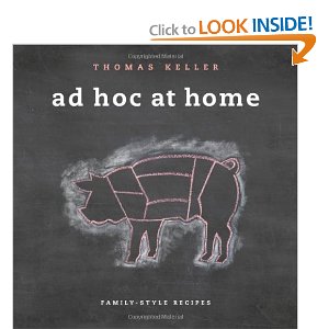 &nbsp;Ad Hoc at Home  : Thomas Keller is probably the best chef in America. &nbsp;I made his version of&nbsp;  homemade oreos  --amazing. &nbsp;I love the homestyle, non-fussy, yet incredibly amazing recipes he offers in this book. &nbsp;Comfort food!